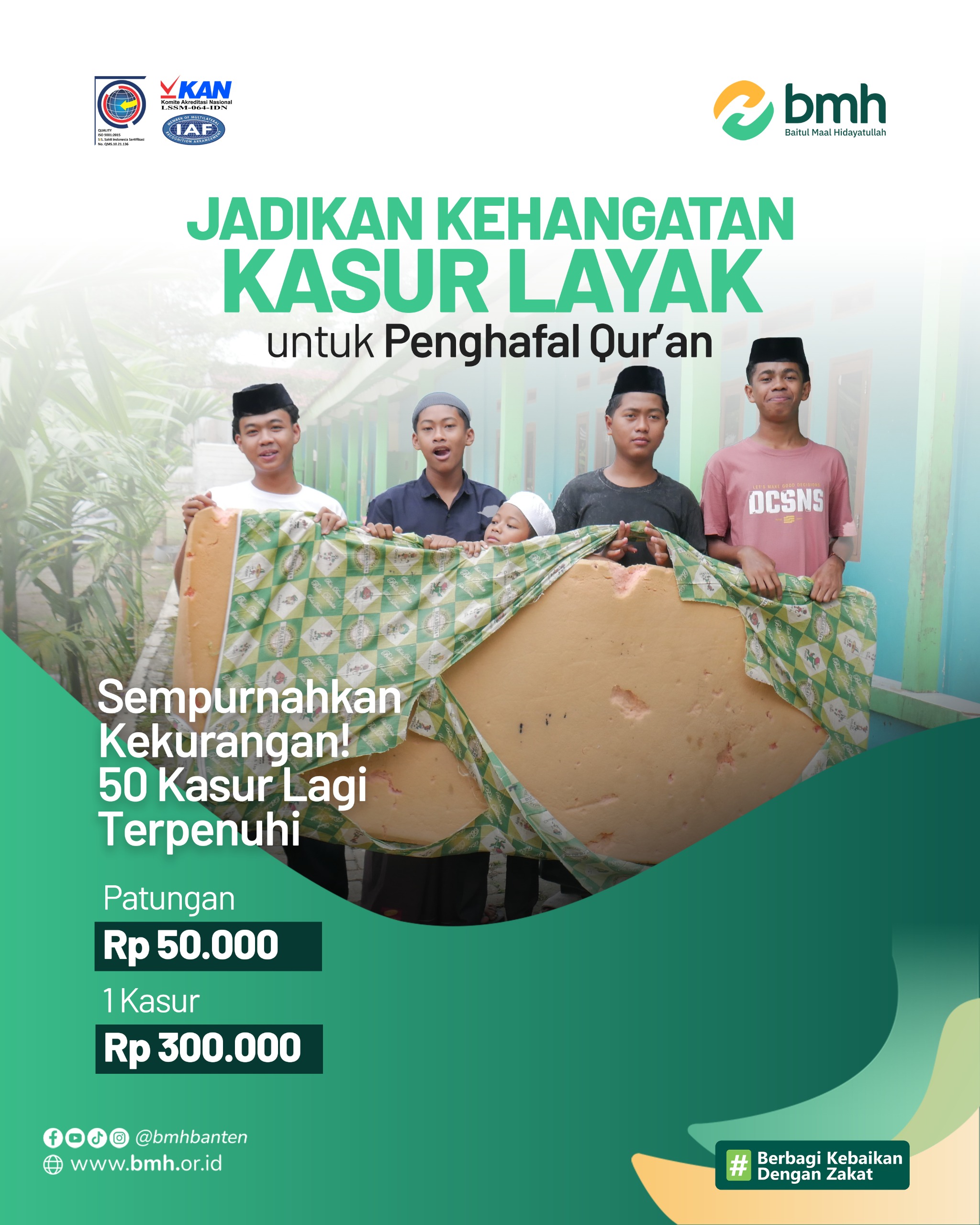 Hadiahkan Kasur Layak untuk penghafal Al-Qur'an